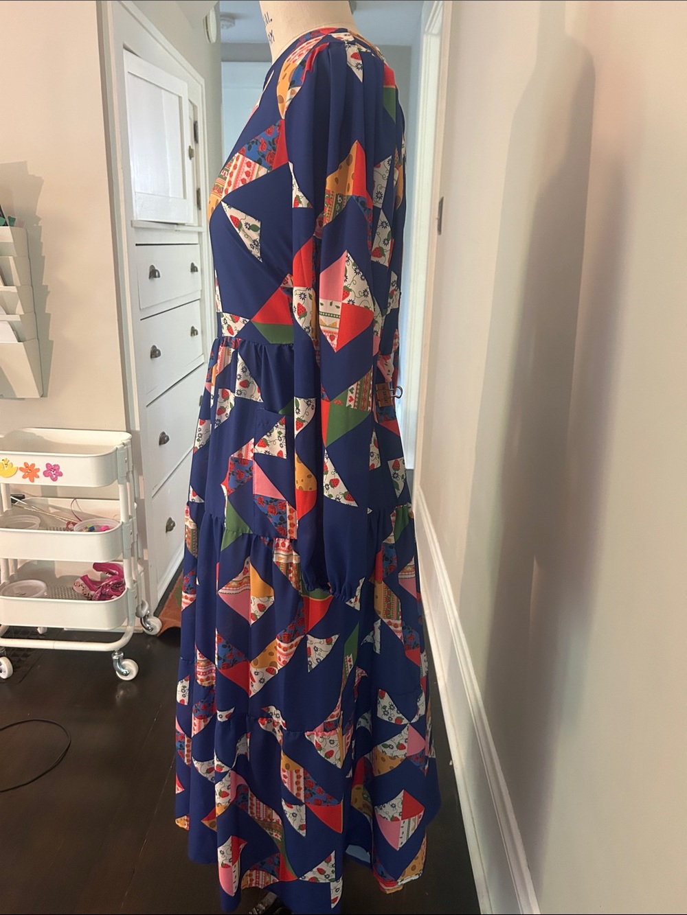 Lisa Says Gay quilt pattern long sleeve dress - Picture 3 of 5